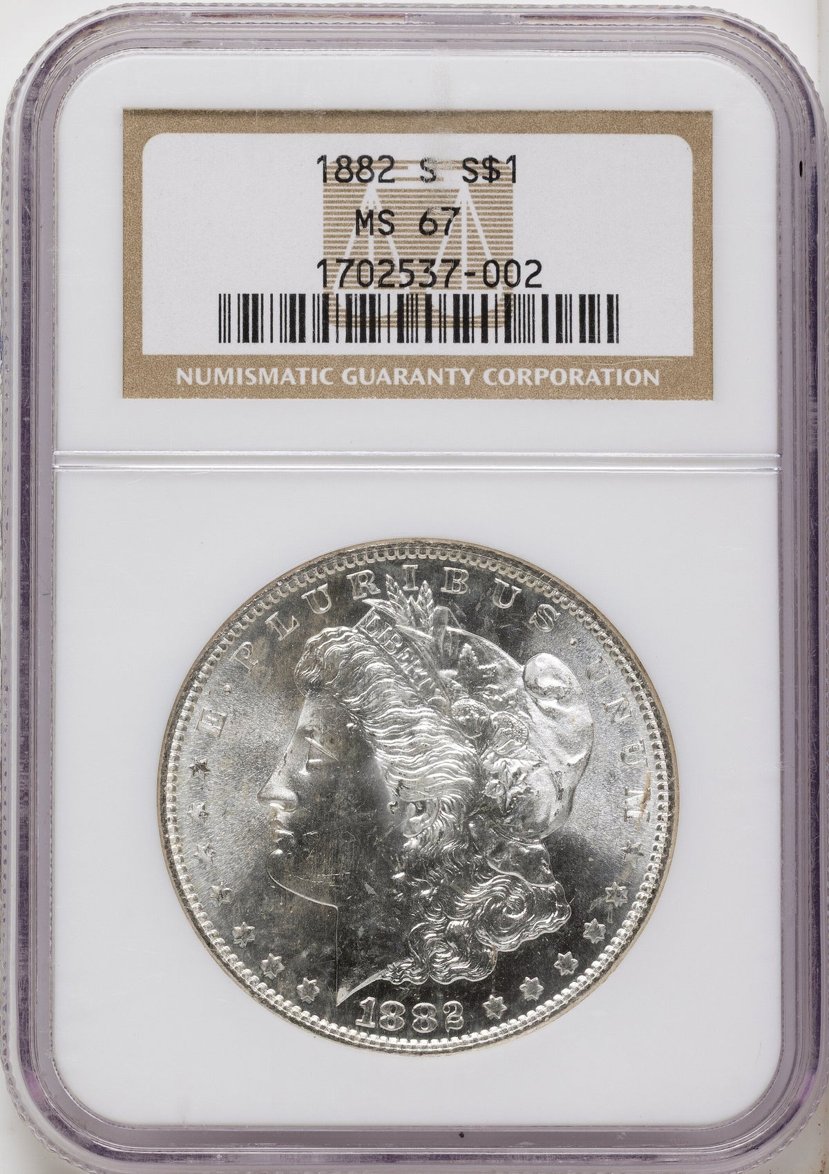 1882-S Morgan Dollar NGC MS67