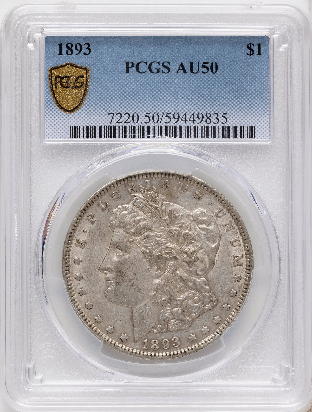 1893 Morgan Dollar PCGS AU50