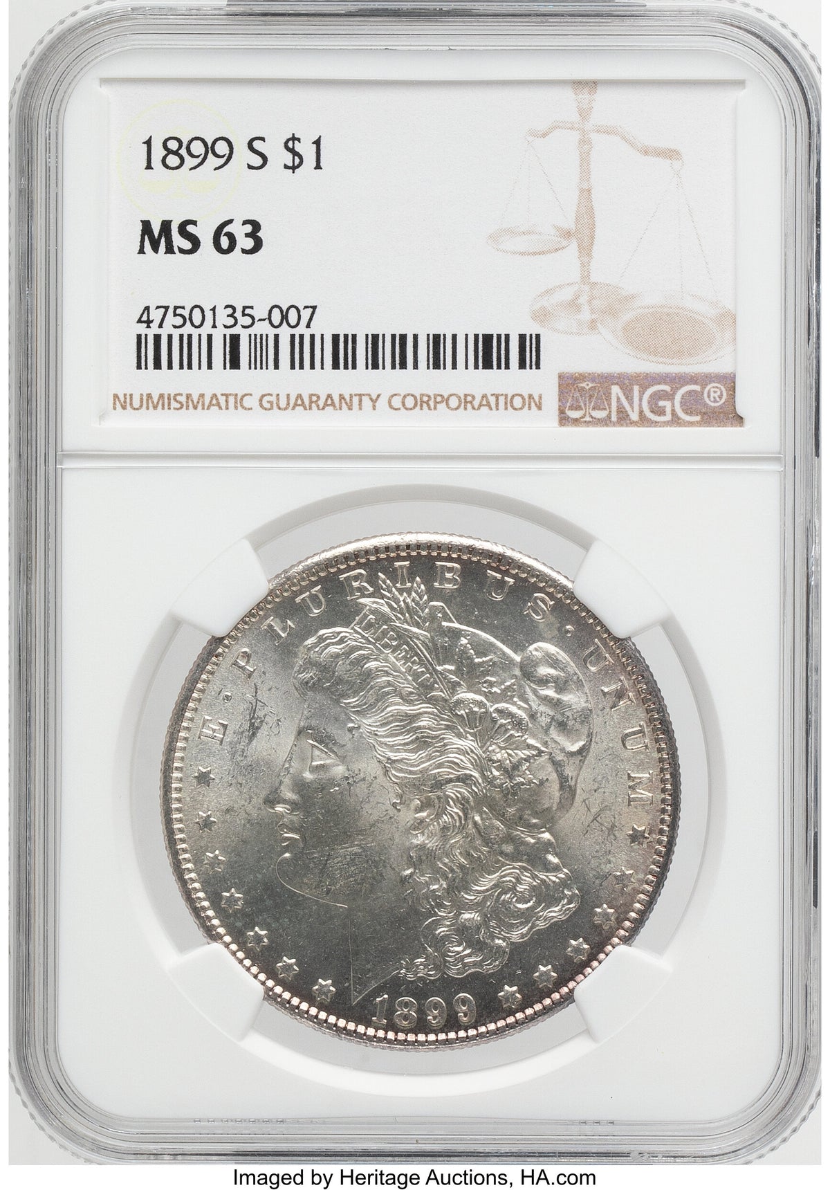1899-S Morgan Dollar NGC MS63