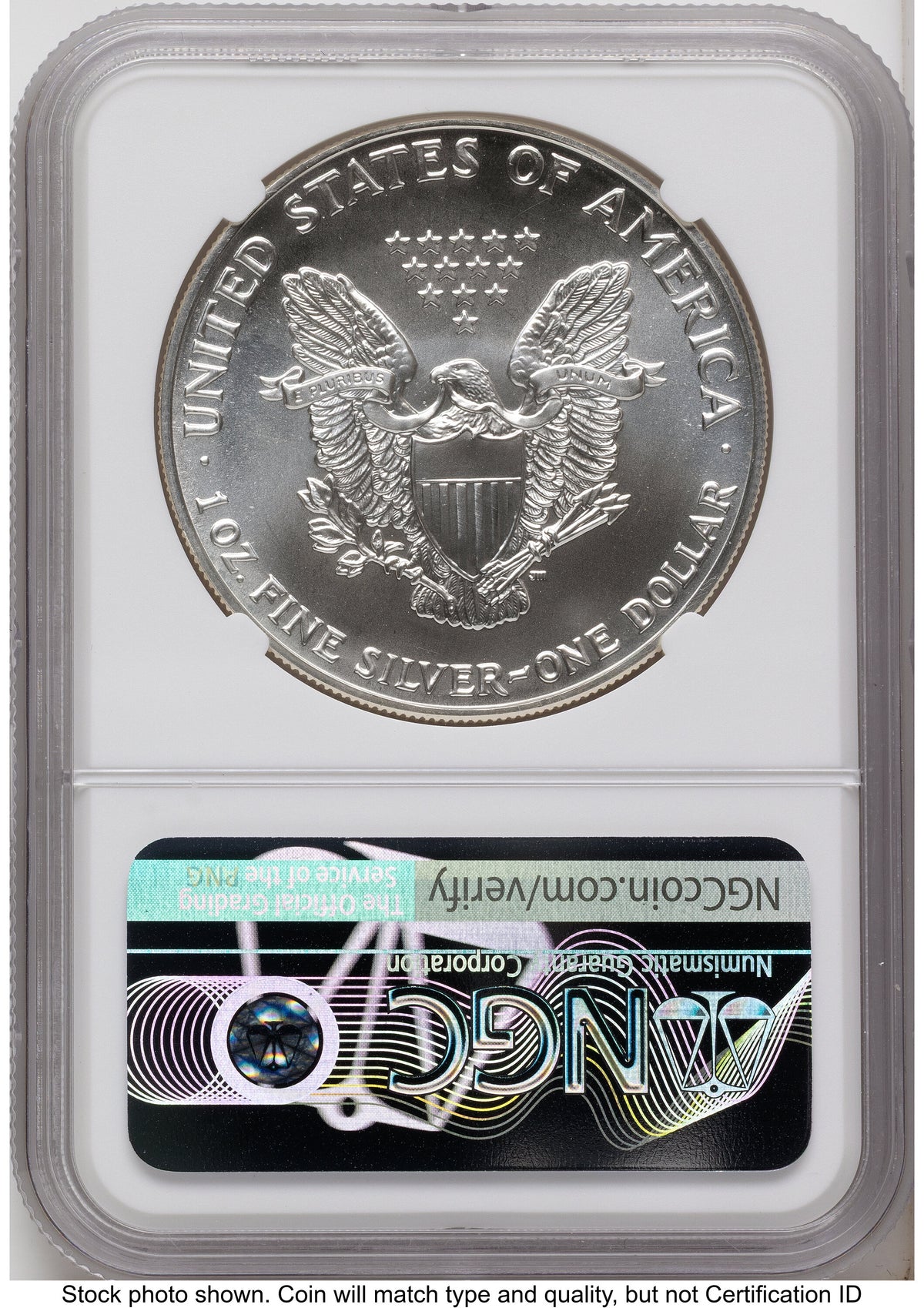 1990 Silver Eagle John NGC MS70 Mercanti