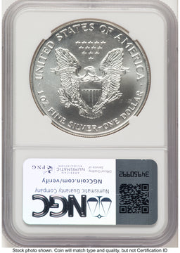 1993 Silver Eagle John NGC MS70 Mercanti