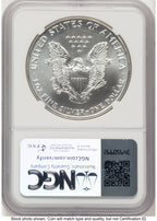 1993 Silver Eagle John NGC MS70 Mercanti