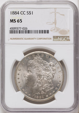 1884-CC Morgan Dollar NGC MS65