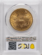 1883-S $20 Blue Gradient Liberty Double Eagle PCGS MS61
