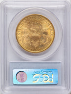 1884-S $20 Blue Gradient Liberty Double Eagle PCGS MS61