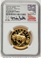 2021-W G$100 American Liberty High Relief FDI Mike Castle NGC PF70