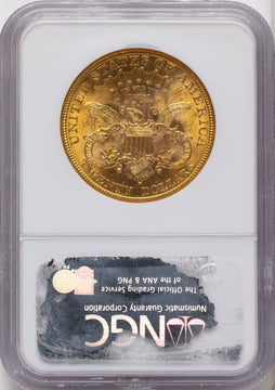 1892-S $20 Liberty Double Eagle NGC MS62