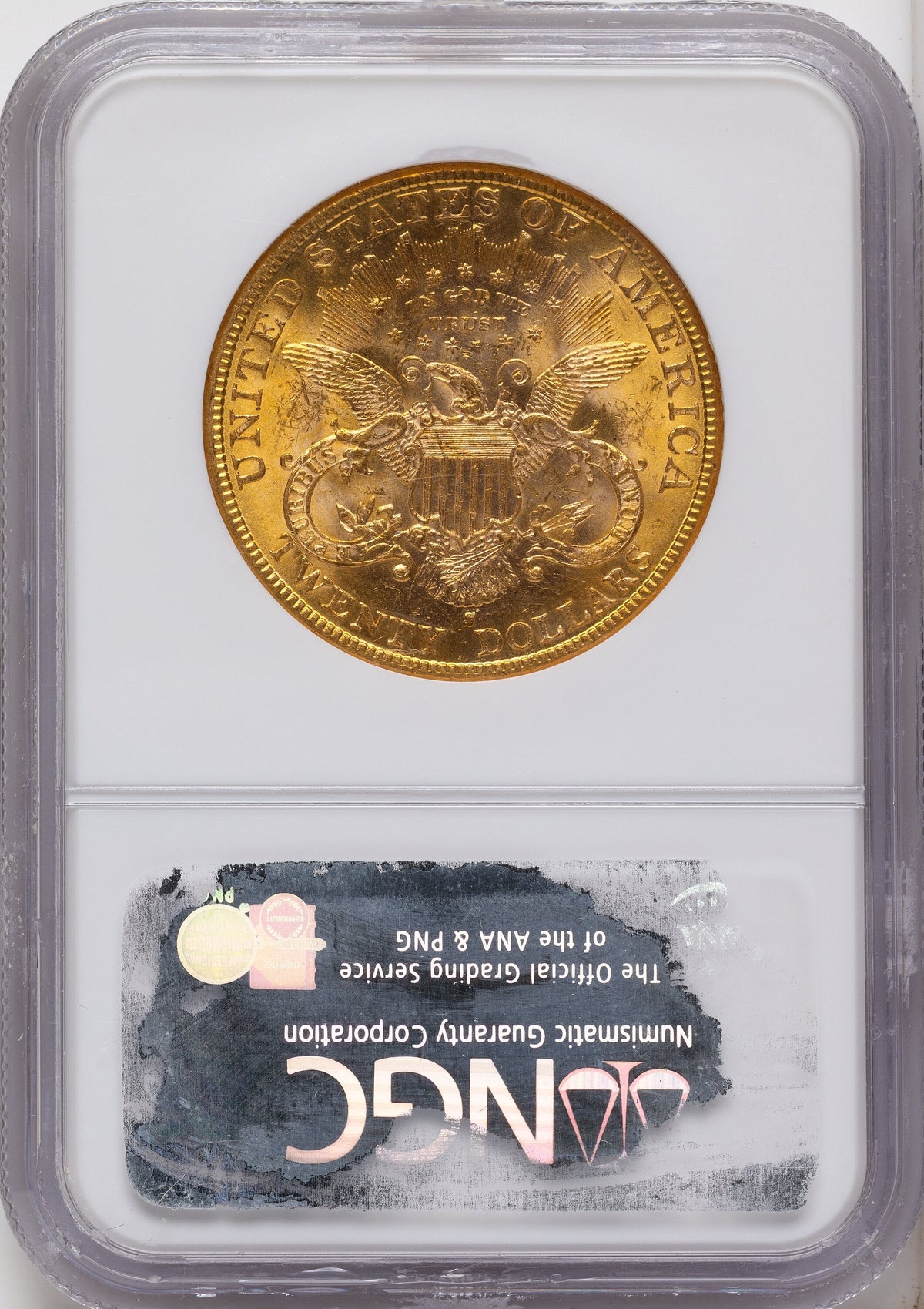 1892-S $20 Liberty Double Eagle NGC MS62