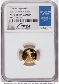 2019-W Proof Gold Eagle 1.85 oz NGC PF70 Ed Moy
