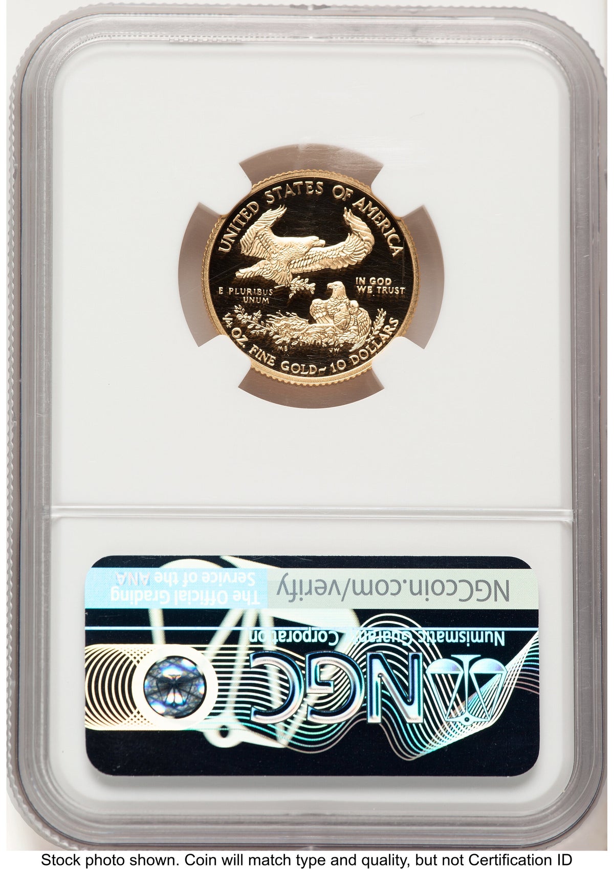 2019-W Proof Gold Eagle 1/4 oz NGC PF70 Ed Moy
