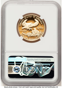 2019-W Proof Gold Eagle 1/2 oz NGC PF70 Ed Moy