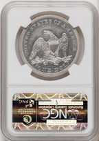 1842 Seated Dollar NGC AU58