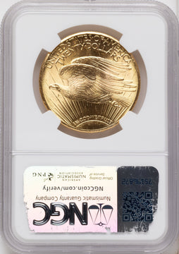 1928 $20 Saint-Gaudens Double Eagle NGC MS66