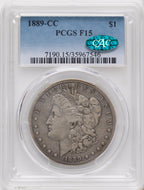 1889-CC CAC Morgan Dollar PCGS 15