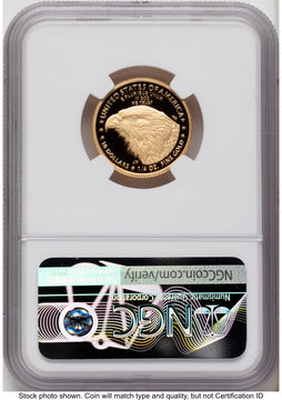 2021-W Type 2 Proof Gold Eagle 1/4 oz FDI 1ST NGC PF70