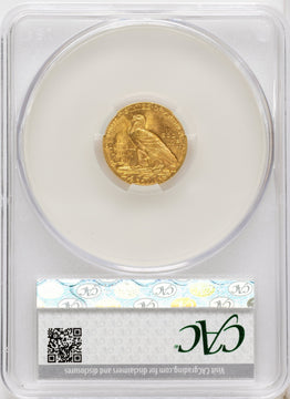 1911 $2.50 Indian Quarter Eagle CACG MS65
