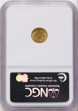 1849-O G$1 Open Wreath Gold Dollar NGC MS61