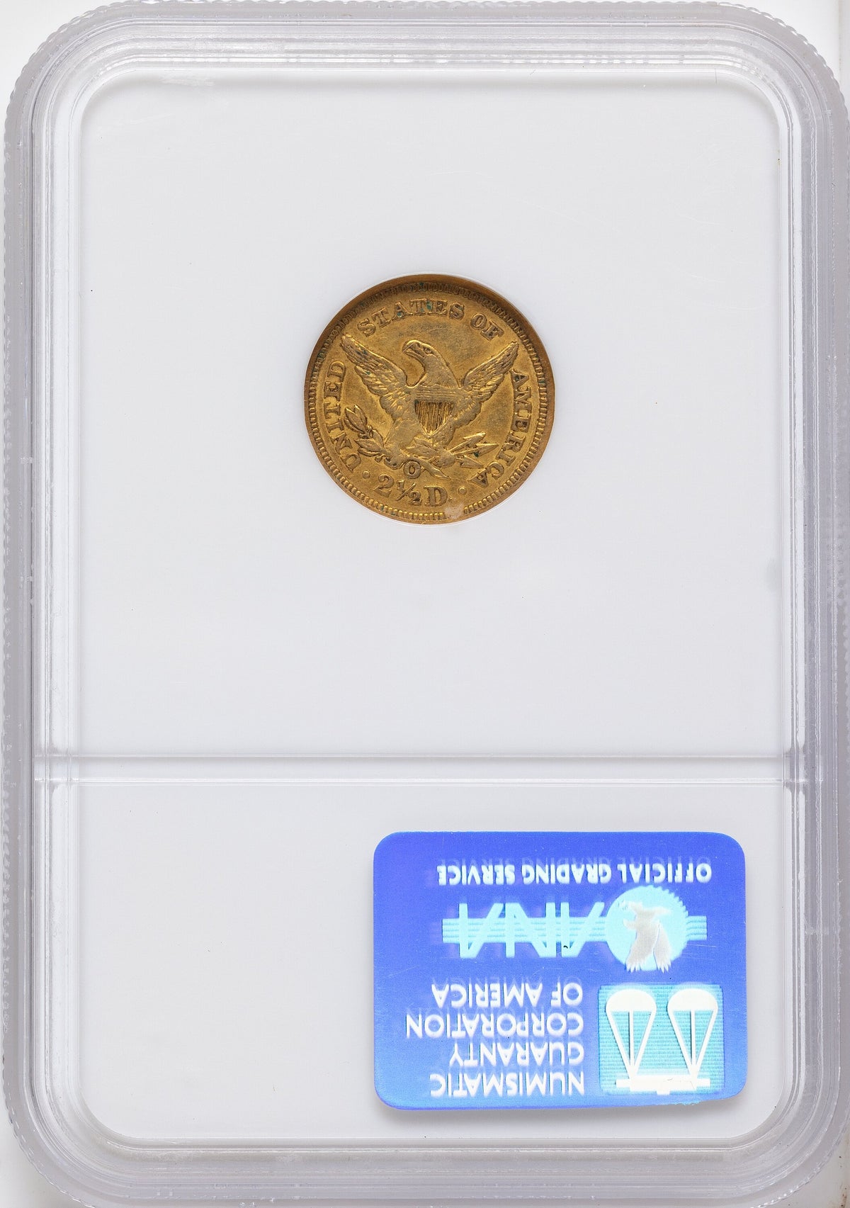 1852-O $2.50 Liberty Quarter Eagle NGC AU53