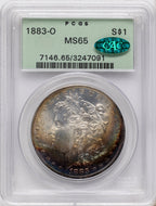 1883-O CAC Morgan Dollar PCGS MS65