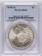1878-CC Morgan Dollar PCGS MS63