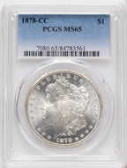 1878-CC Morgan Dollar PCGS MS65