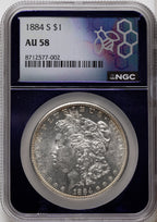 1884-S Morgan Dollar NGC AU58