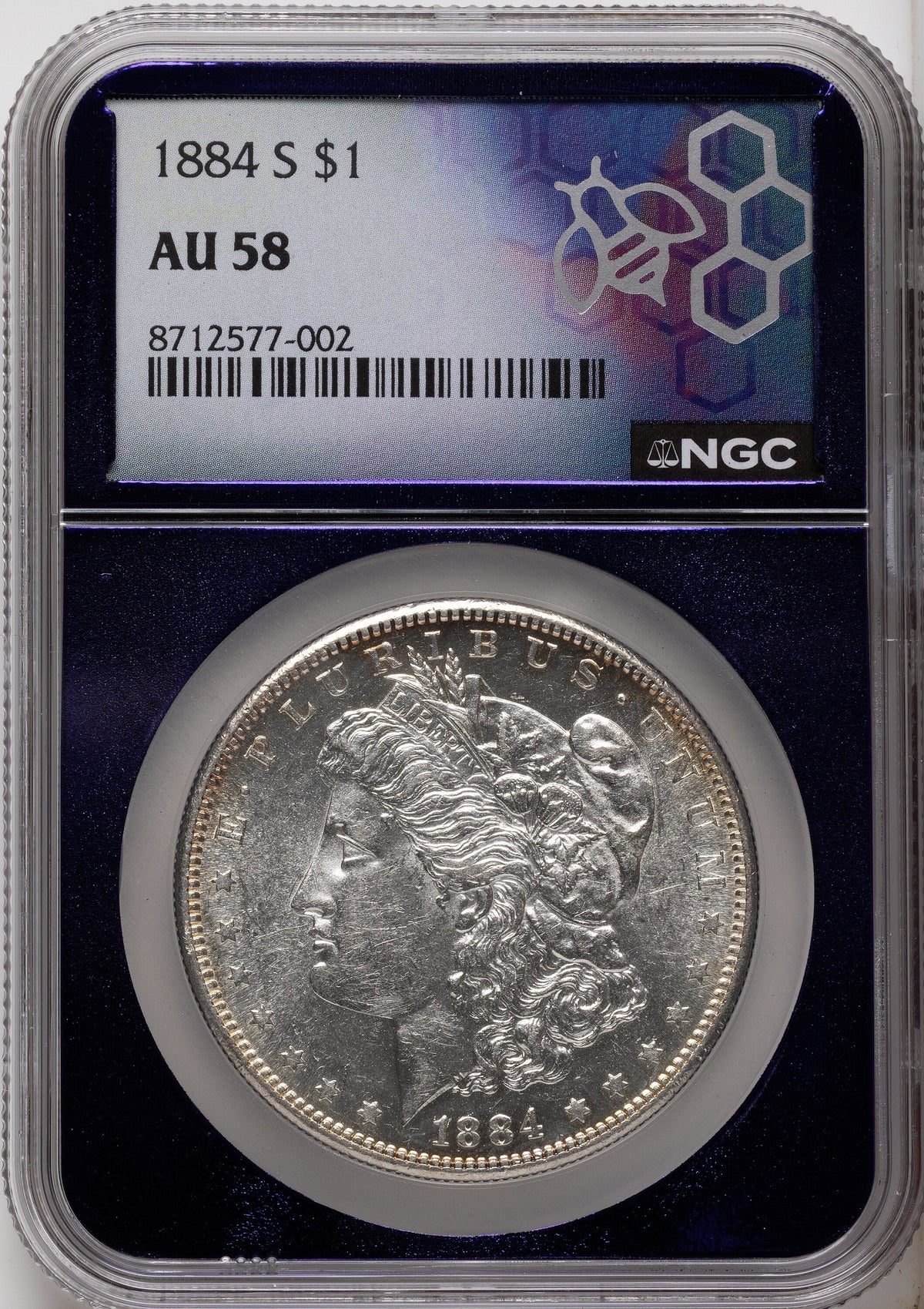 1884-S Morgan Dollar NGC AU58