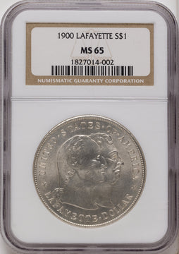 1900 Lafayette Dollar Commemorative Silver NGC MS65