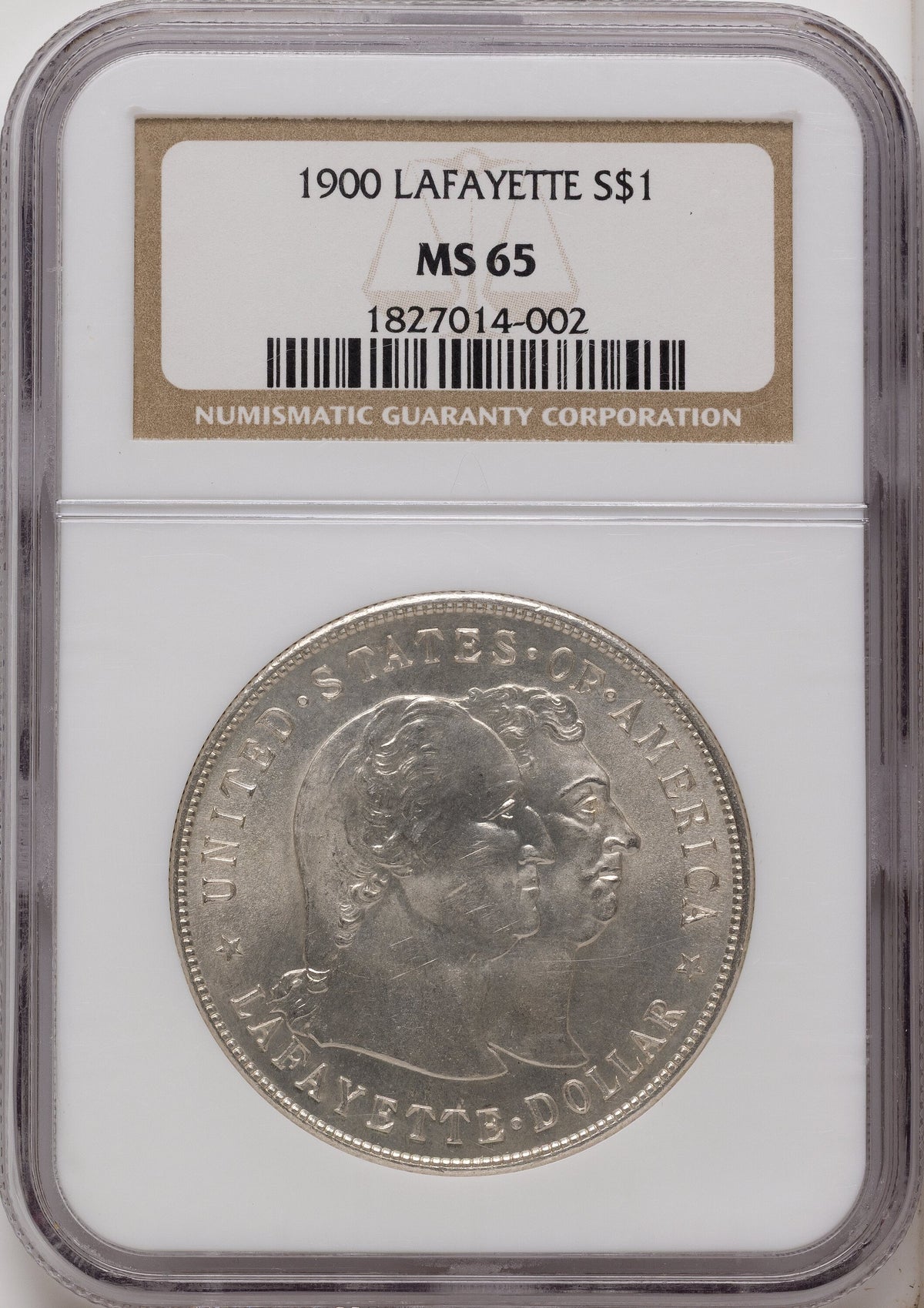 1900 Lafayette Dollar Commemorative Silver NGC MS65