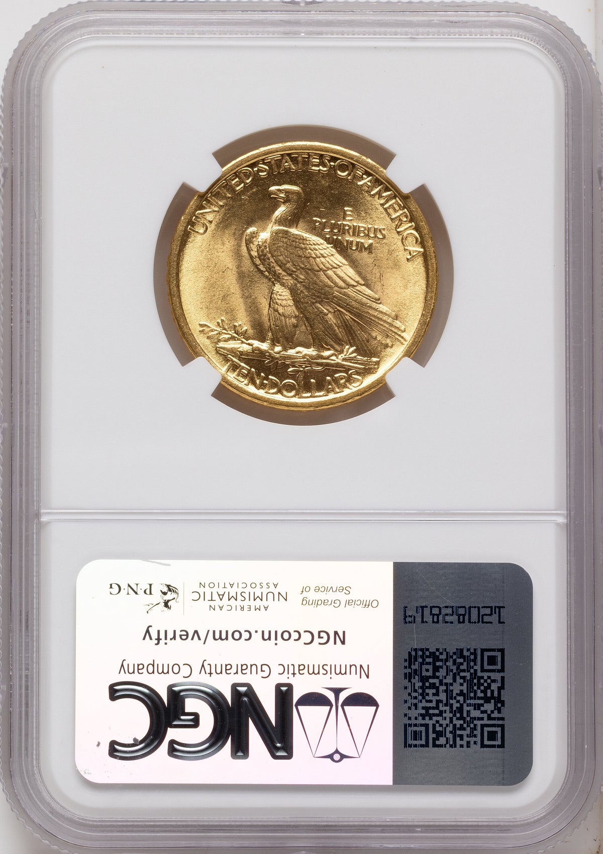 1907 $10 No Motto Indian Eagle NGC MS63