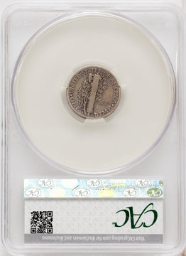 1916-D 10C Mercury Dime CACG VG10