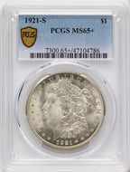1921-S Morgan Dollar PCGS MS65+