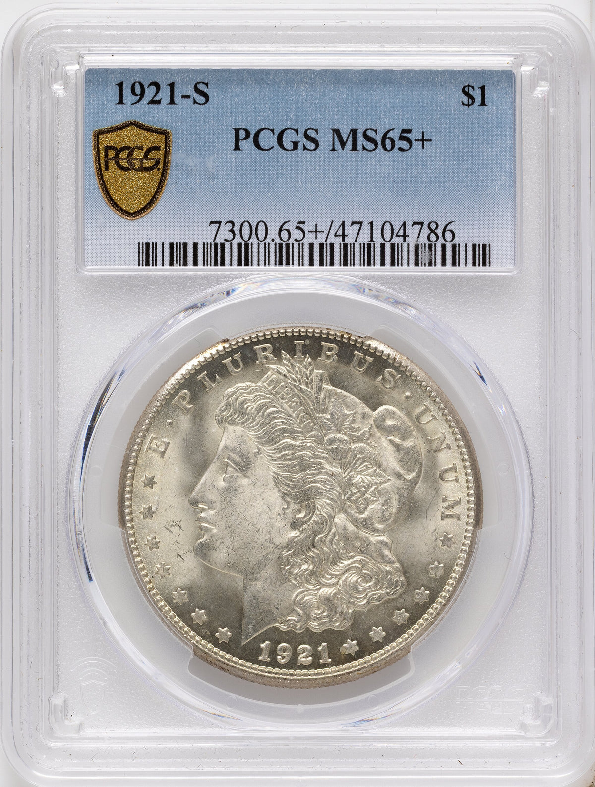 1921-S Morgan Dollar PCGS MS65+