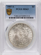 1887-S Morgan Dollar PCGS MS63