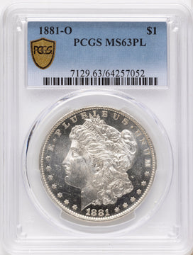 1881-O PL Morgan Dollar PCGS MS63