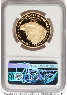 2022-W Proof Gold Eagle 1 oz NGC PF70 Ed Moy