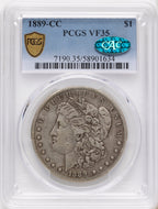 1889-CC CAC Morgan Dollar PCGS VF35