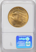 1908-D $20 MOTTO Saint-Gaudens Double Eagle NGC MS62