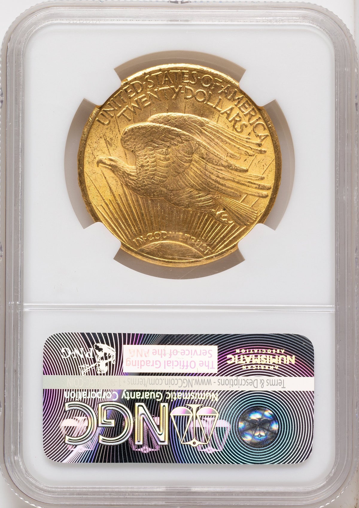 1910-S $20 Saint-Gaudens Double Eagle NGC MS63