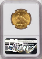 1908 $10 MOTTO Indian Eagle NGC MS62