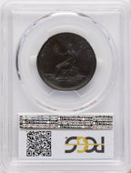 1783 COPPER Washington Draped Bust No Button BN Colonials PCGS AU53