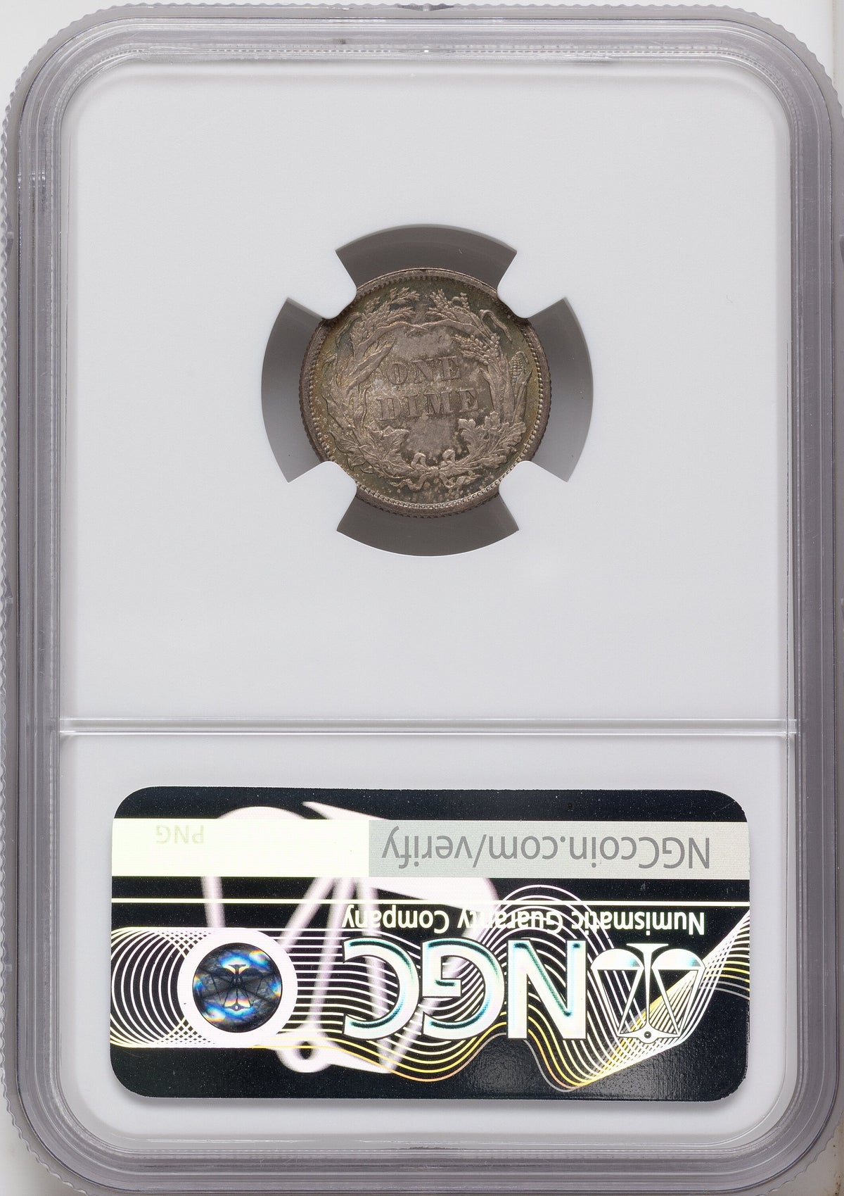 1882 10C CAC Seated Dime NGC MS66