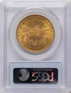 1877-S $20 Liberty Double Eagle PCGS MS61