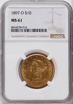 1897-O $10 Liberty Eagle NGC MS61