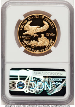 2020-W Proof Gold Eagle V75 Privy One of 1945 Struck 1 oz Brown Label NGC PF70