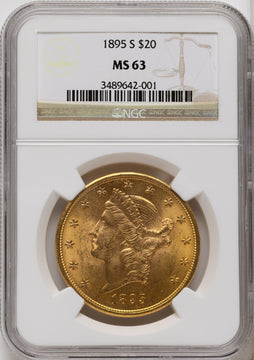 1895-S $20 Liberty Double Eagle NGC MS63