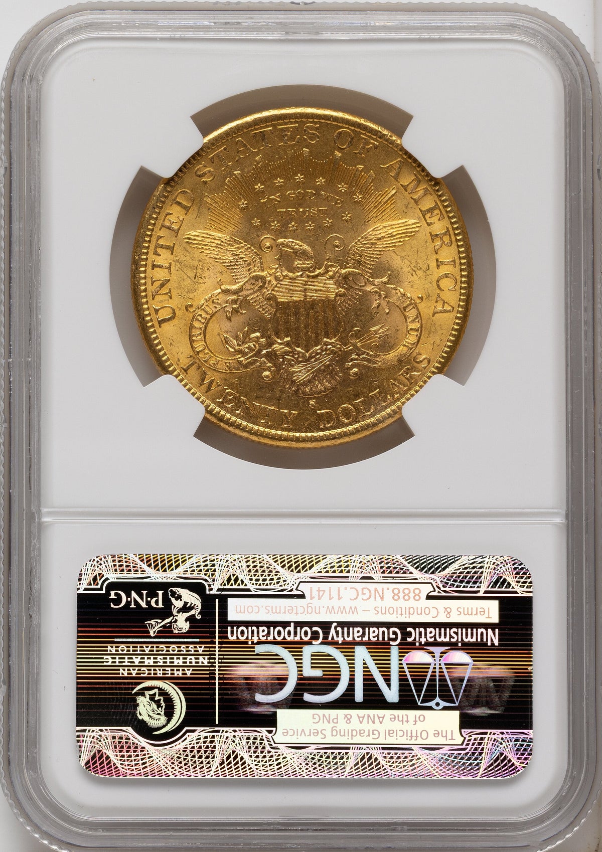 1895-S $20 Liberty Double Eagle NGC MS63