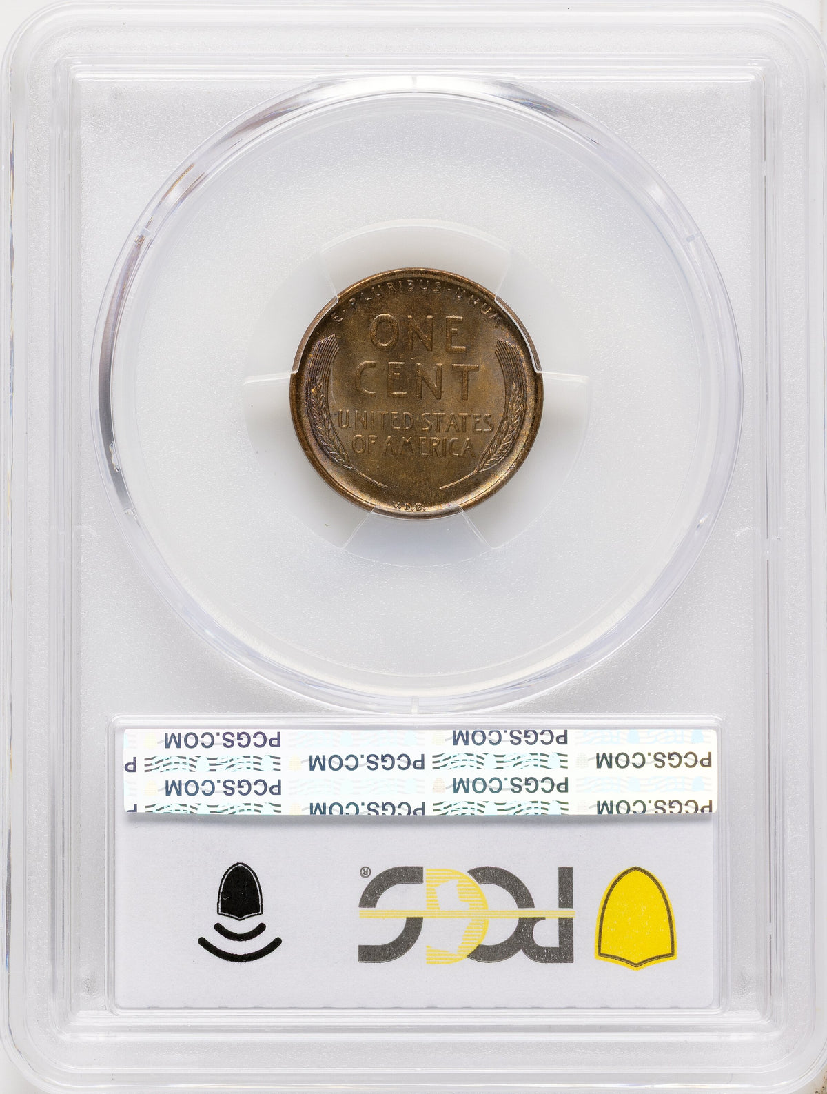 1909-S 1C VDB RB Lincoln Cent PCGS MS65