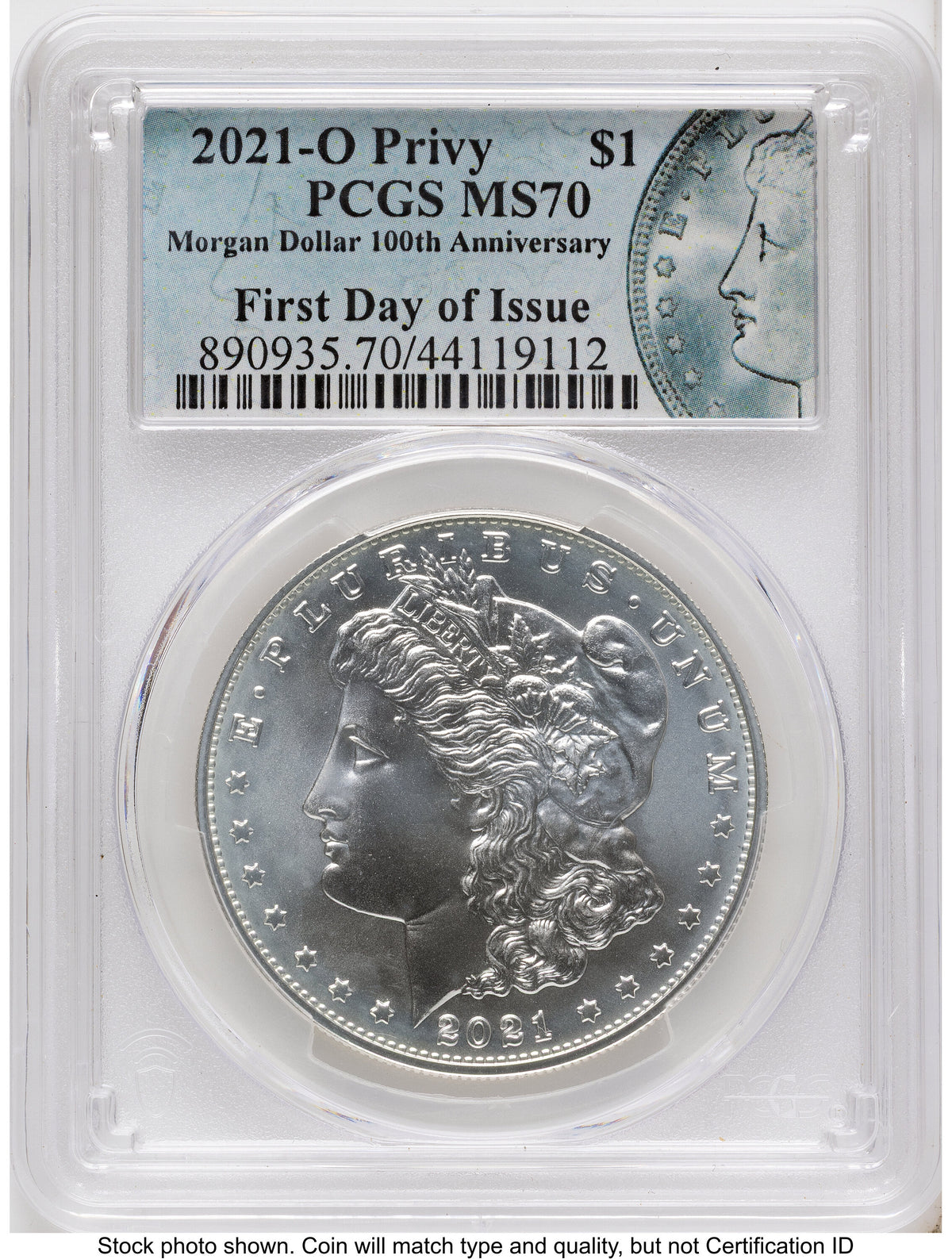 2021 6 Coin Morgan & Peace Dollar Set FDI Morgan/Peace Label PCGS MS70