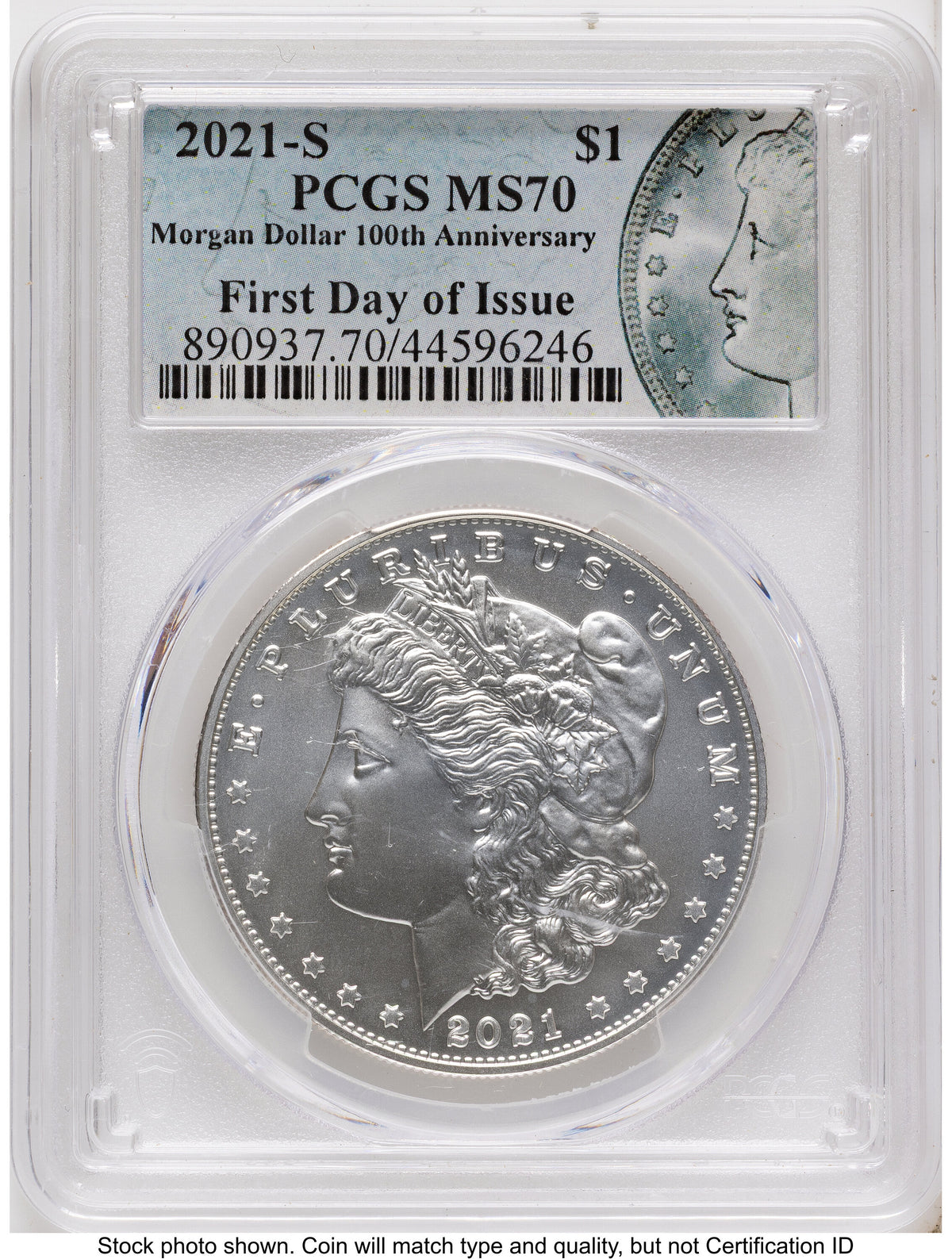 2021 6 Coin Morgan & Peace Dollar Set FDI Morgan/Peace Label PCGS MS70